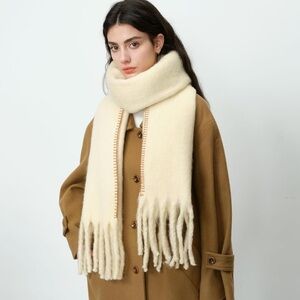 Cream Wool Scarf